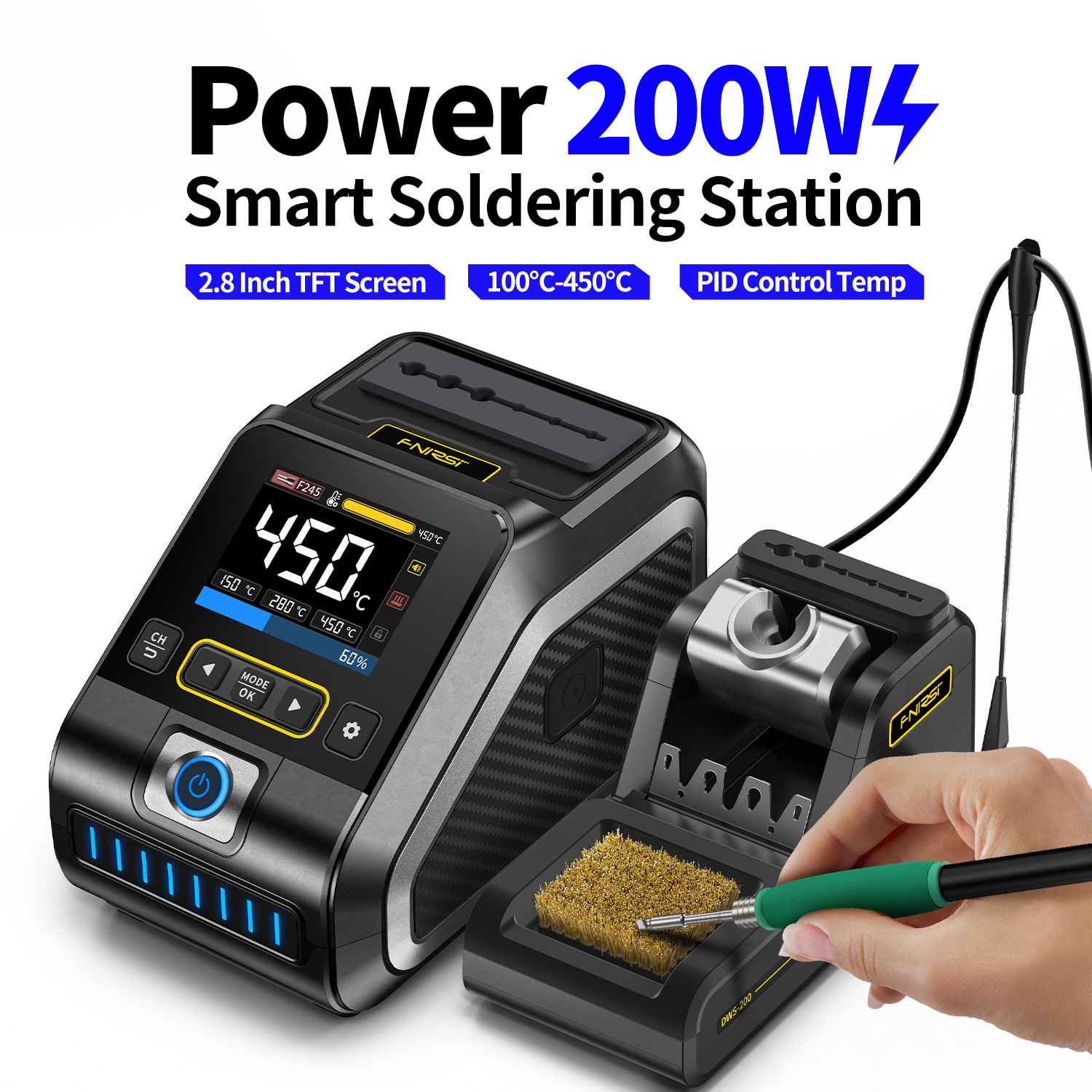 200W Intelligent Temperature-Controlled Soldering Station