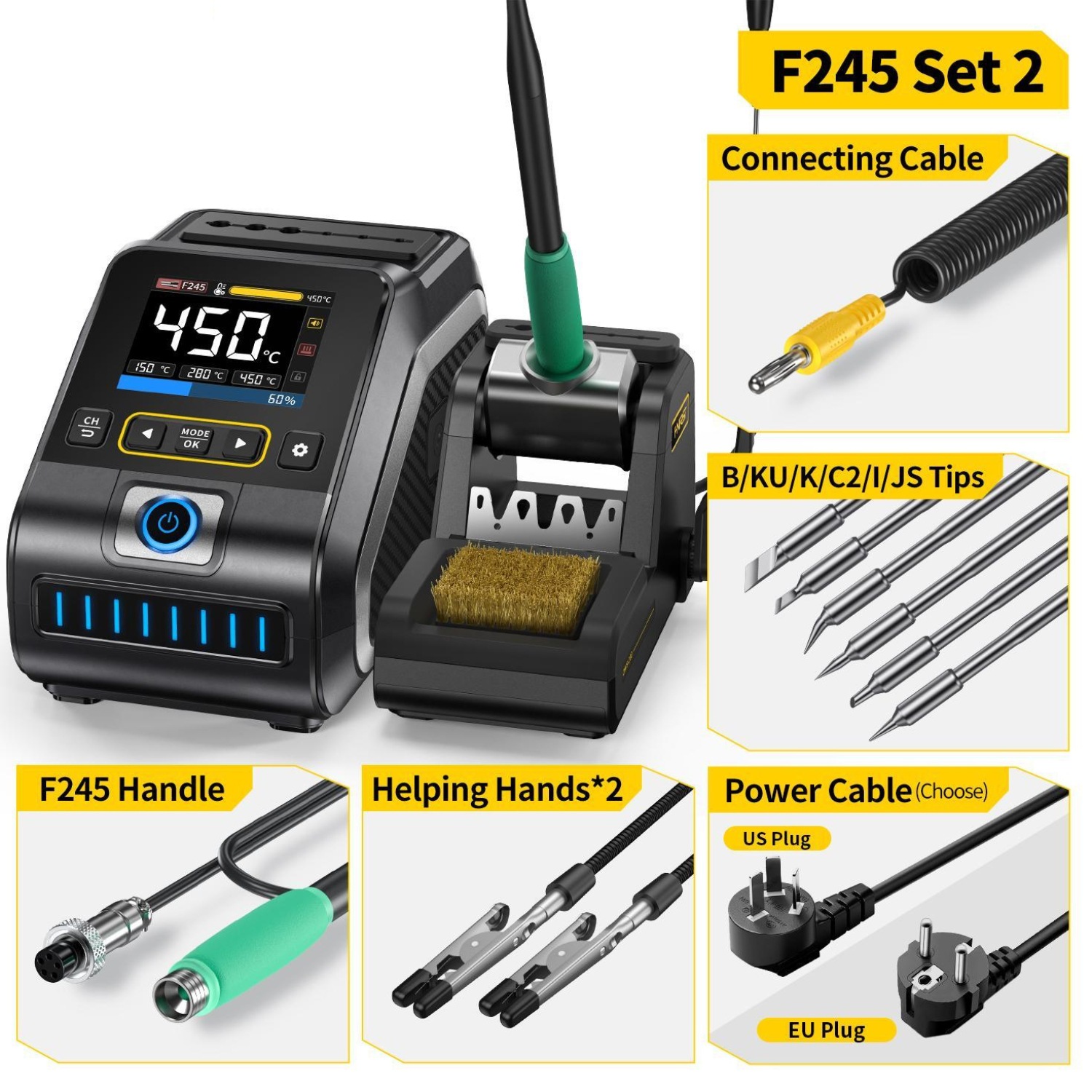 200W Intelligent Temperature-Controlled Soldering Station - Image 7