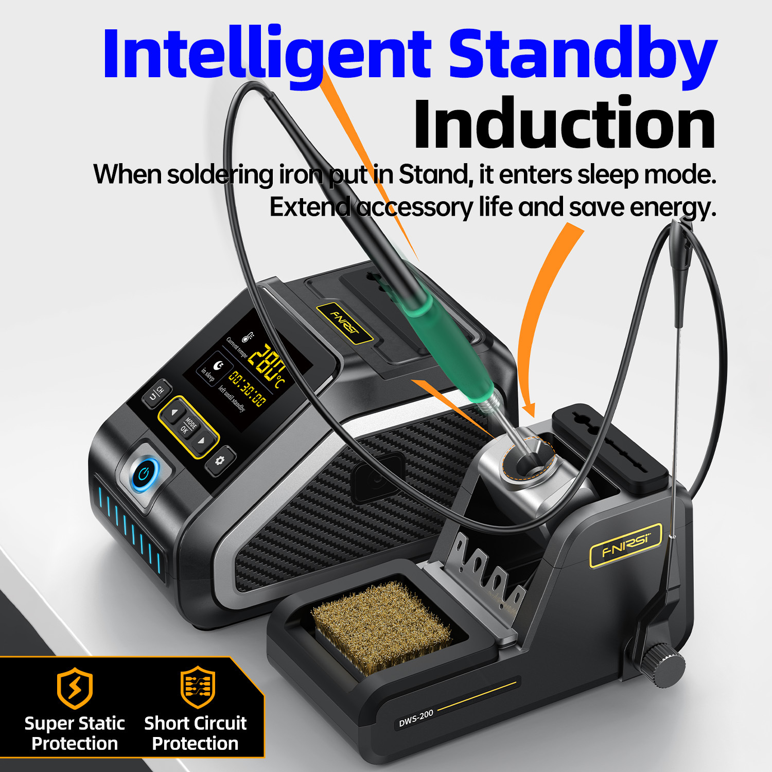 200W Intelligent Temperature-Controlled Soldering Station - Image 3
