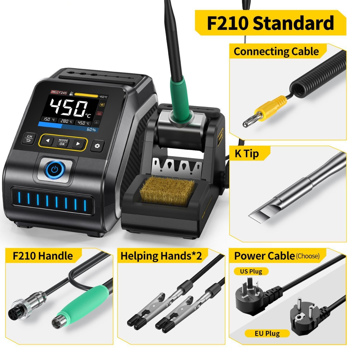 200W Intelligent Temperature-Controlled Soldering Station - Image 4