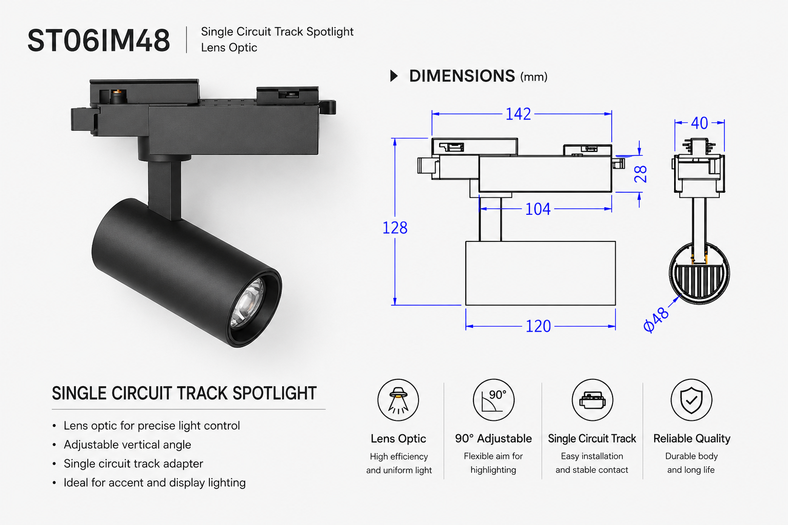 Imagination Series Track Spotlight Housing Kit - Image 3