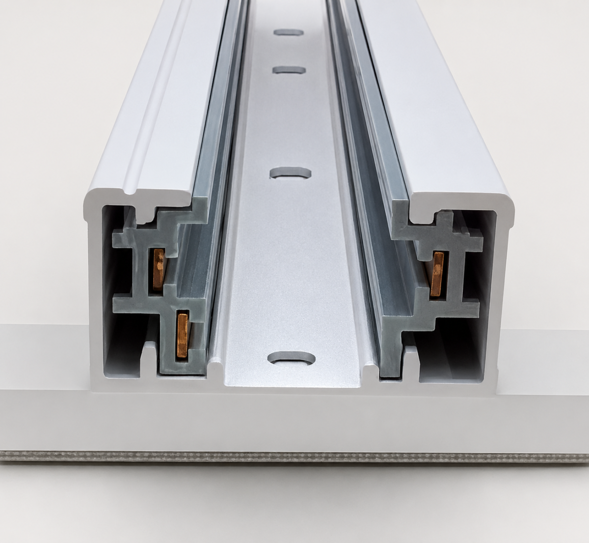 Surface Mounted Ceiling Track with Connectors