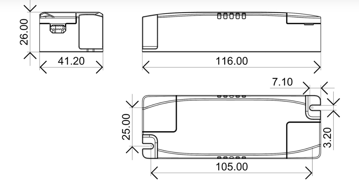 Eaglerise DIP-Switch Adjustable Output Current LED Driver Series – High Efficiency, External, High Power Factor - Image 6