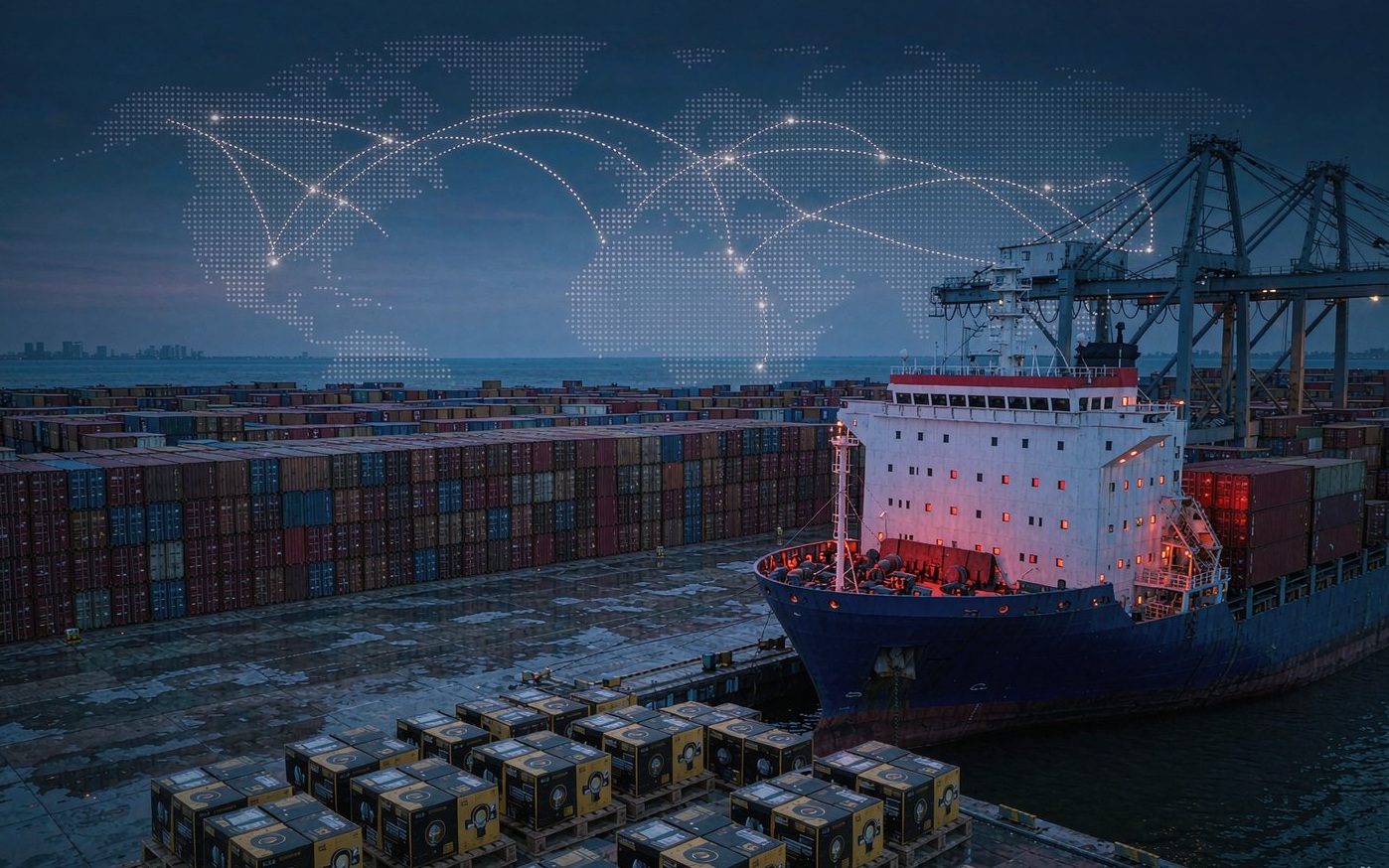 Container port and LED lighting exports